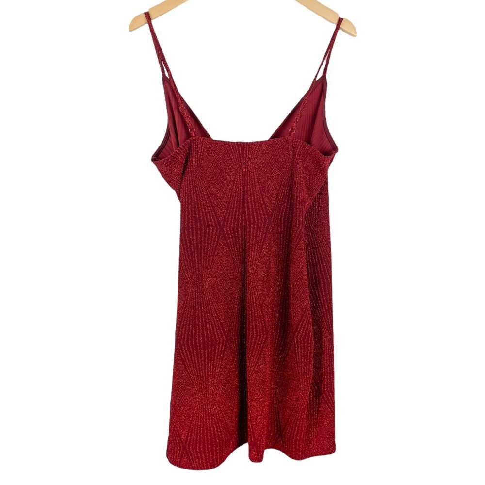 Lily Rose Knotted Side Wrap Bodycon Dress Red Juniors Size XL - Picture 5 of 9